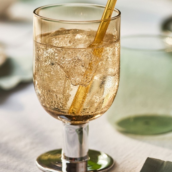 Multi Color Bo Wine Glasses set of 4 - Picture 2 of 15